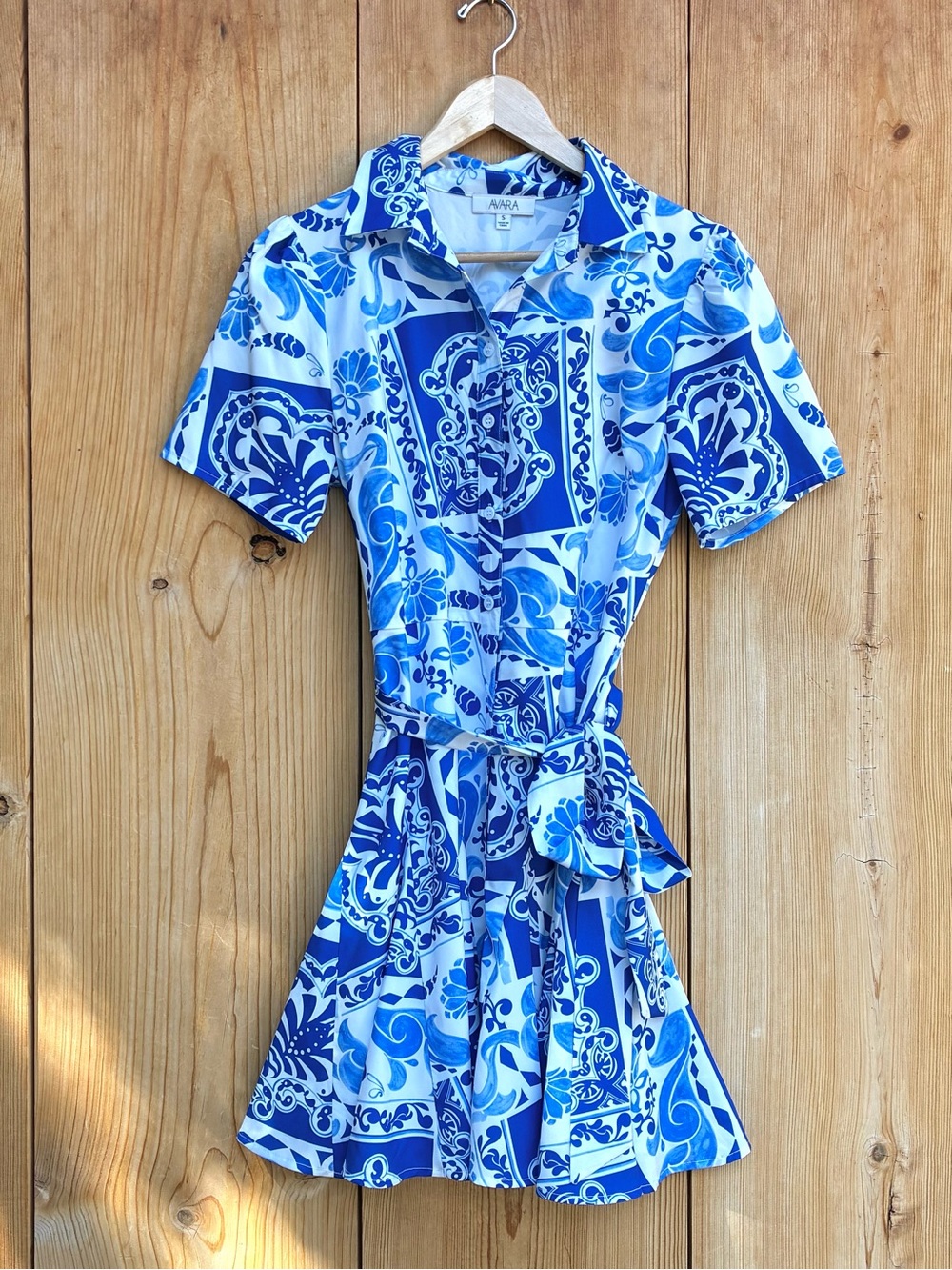 Avara Printed Floral Shirtdress Sz Small